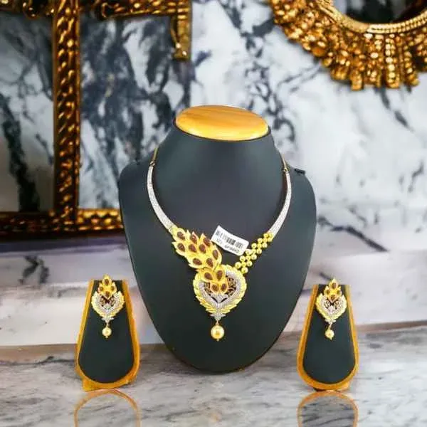 Beautiful Peacock Design Gold Set